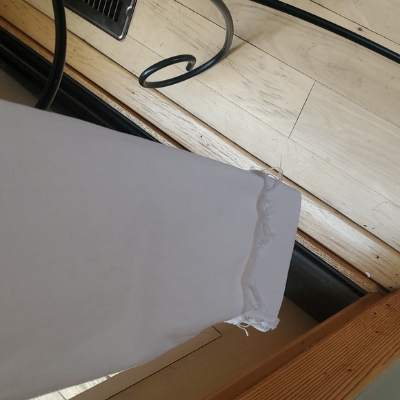 Garage High Rise Raw Hem White Sz. 12 Jeans - Picture 6 of 14